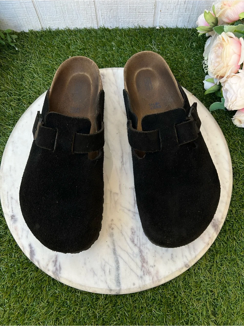 BIRKENSTOCKS Boston Black Soft Footbed Clogs Size 42 men 9.9-5 women 11-11.5